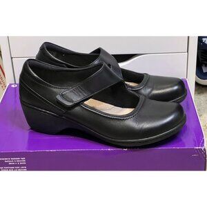 Clarks Collection Women Black Channing Penny Mary Jane Pumps Size 8 Shoes No Box